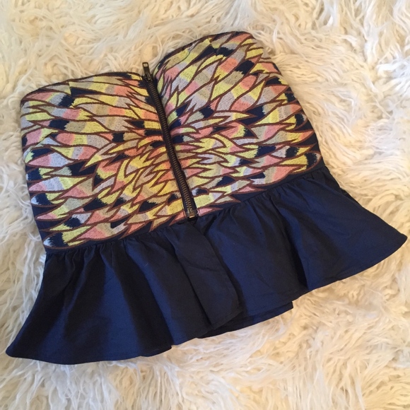 Embroidered Crop Top - Picture 1 of 5